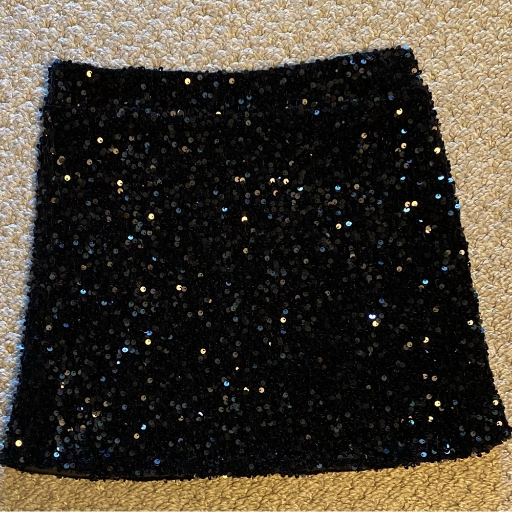 Black sequin mini